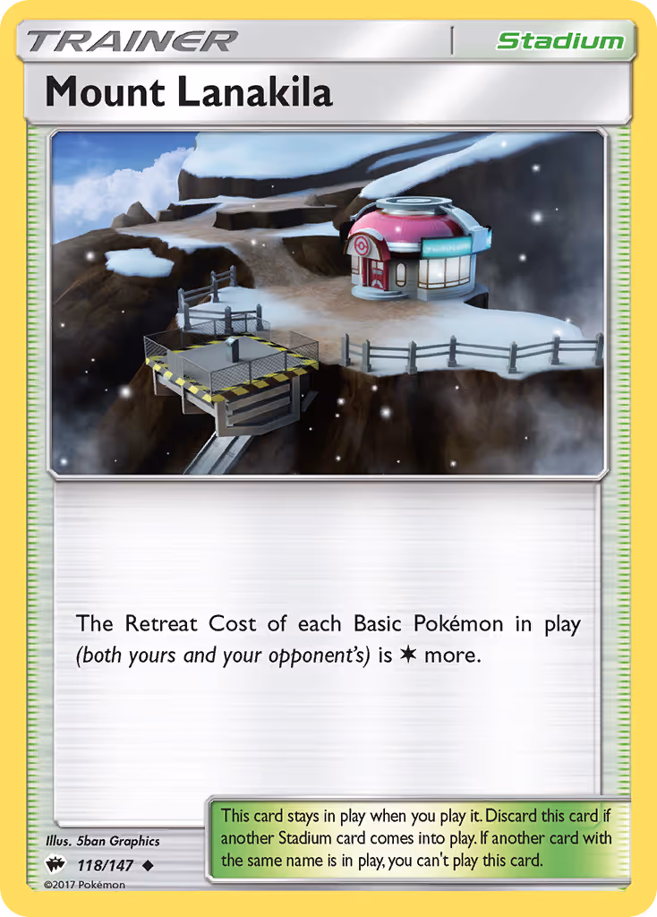 Mount Lanakila 118/147 Pokemon card