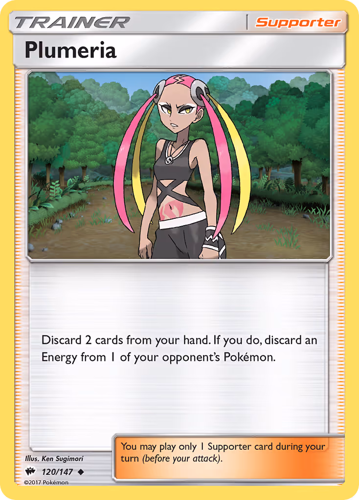 Plumeria 120/147 Pokemon card