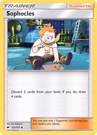 Sophocles 123/147 Pokemon card