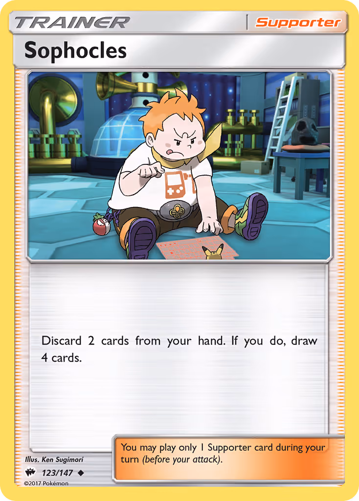 Sophocles 123/147 Pokemon card