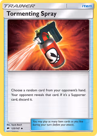 Tormenting Spray 125/147 Pokemon card