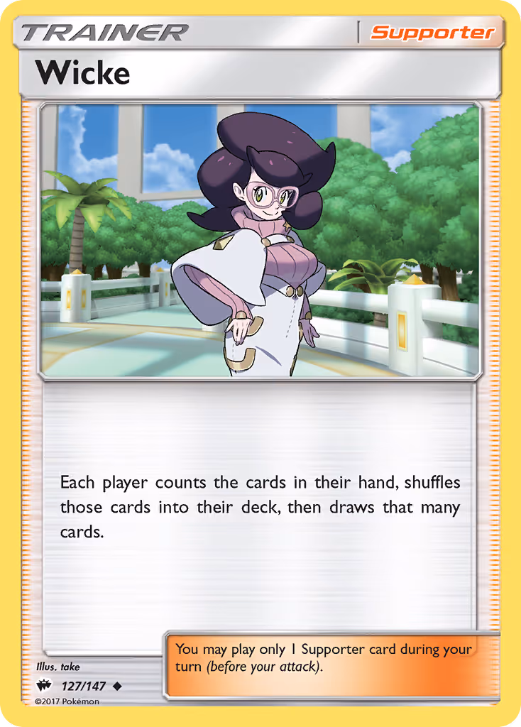 Wicke 127/147 Pokemon card