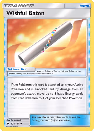 Wishful Baton 128/147 Pokemon card