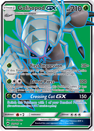 Golisopod GX 129/147 Pokemon card