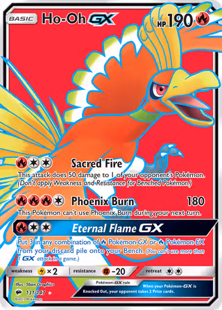 Ho-Oh GX 131/147 Pokemon card