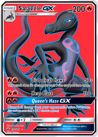 Salazzle GX 132/147 Pokemon card