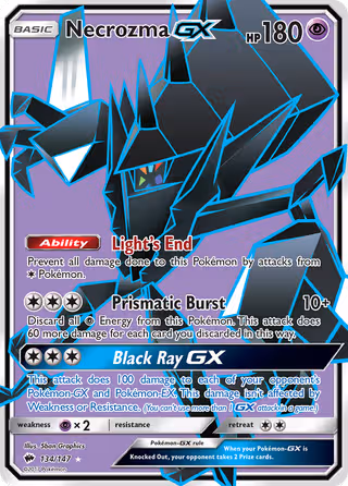Necrozma GX 134/147 Pokemon card