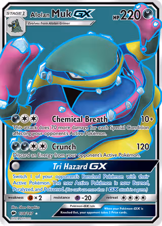 Alolan Muk GX 138/147 Pokemon card