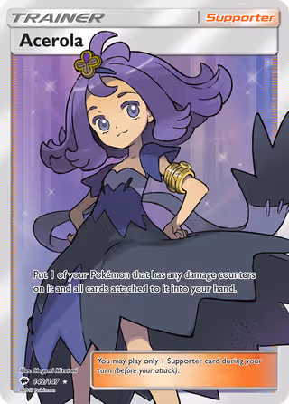 Acerola 142/147 Pokemon card