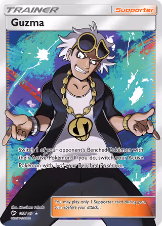 Guzma 143/147 Pokemon card