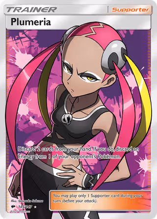 Plumeria 145/147 Pokemon card