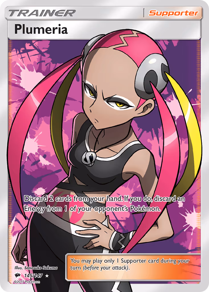 Plumeria 145/147 Pokemon card