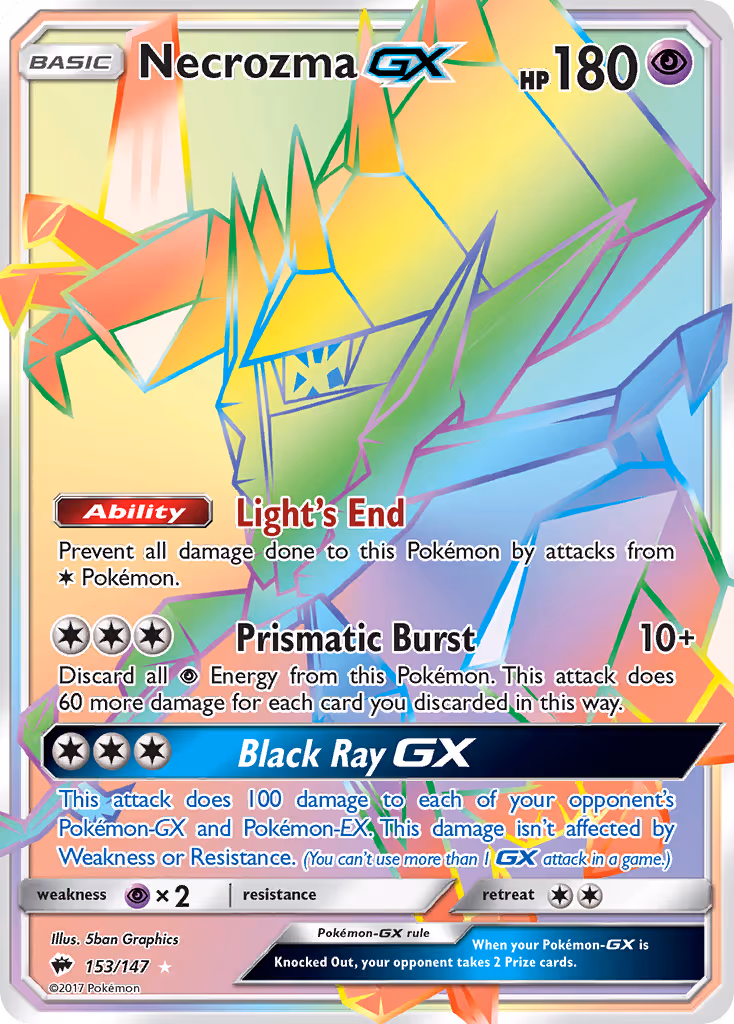 Necrozma GX 153/147 Pokemon card