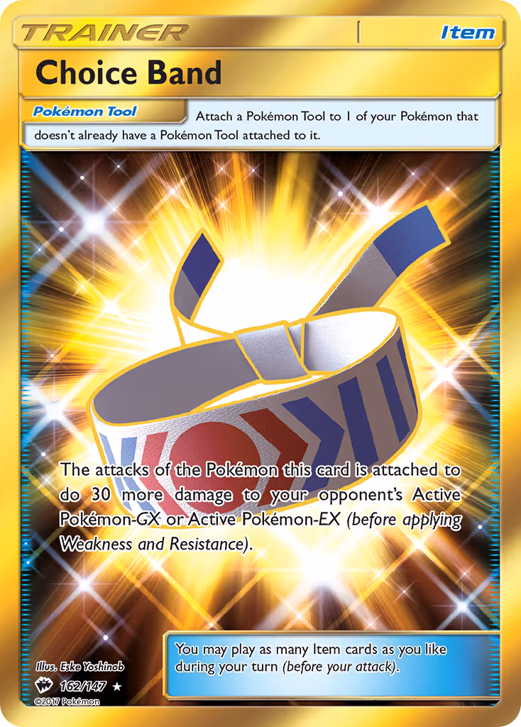 Choice Band 162/147 Pokemon card