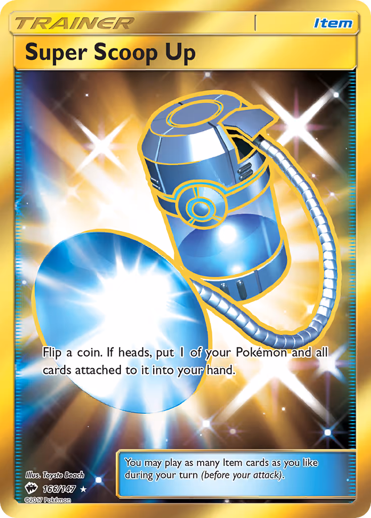 Super Scoop Up 166/147 Pokemon card