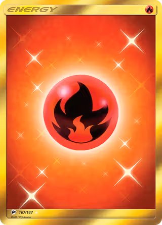 Fire Energy 167/147 Pokemon card