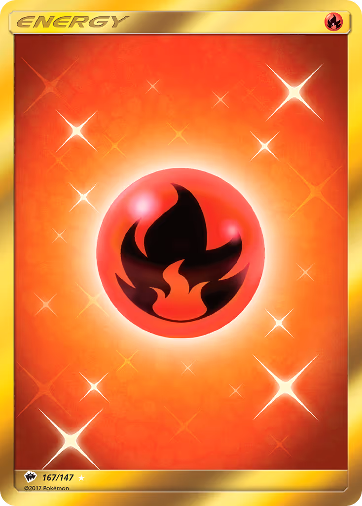 Fire Energy 167/147 Pokemon card