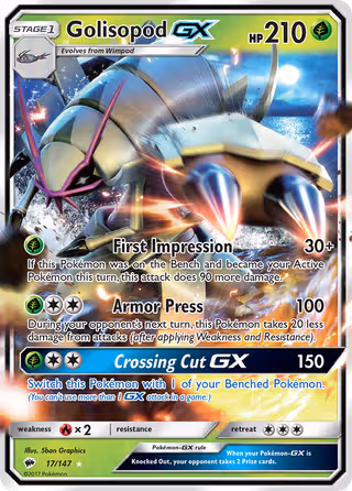 Golisopod GX 17/147 Pokemon card