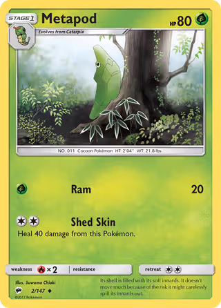 Metapod 2/147 Pokemon card