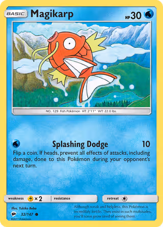 Magikarp 32/147 Pokemon card