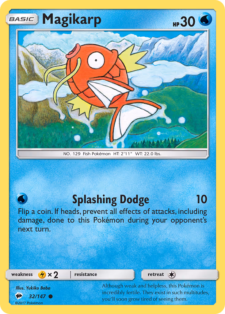 Magikarp 32/147 Pokemon card