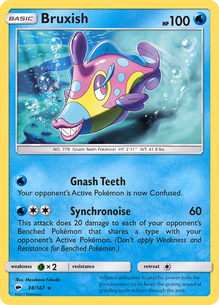 Bruxish 38/147 Pokemon card