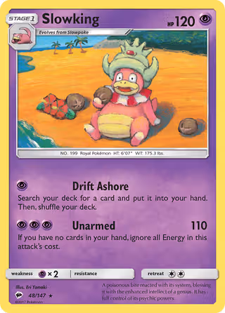 Slowking 48/147 Pokemon card
