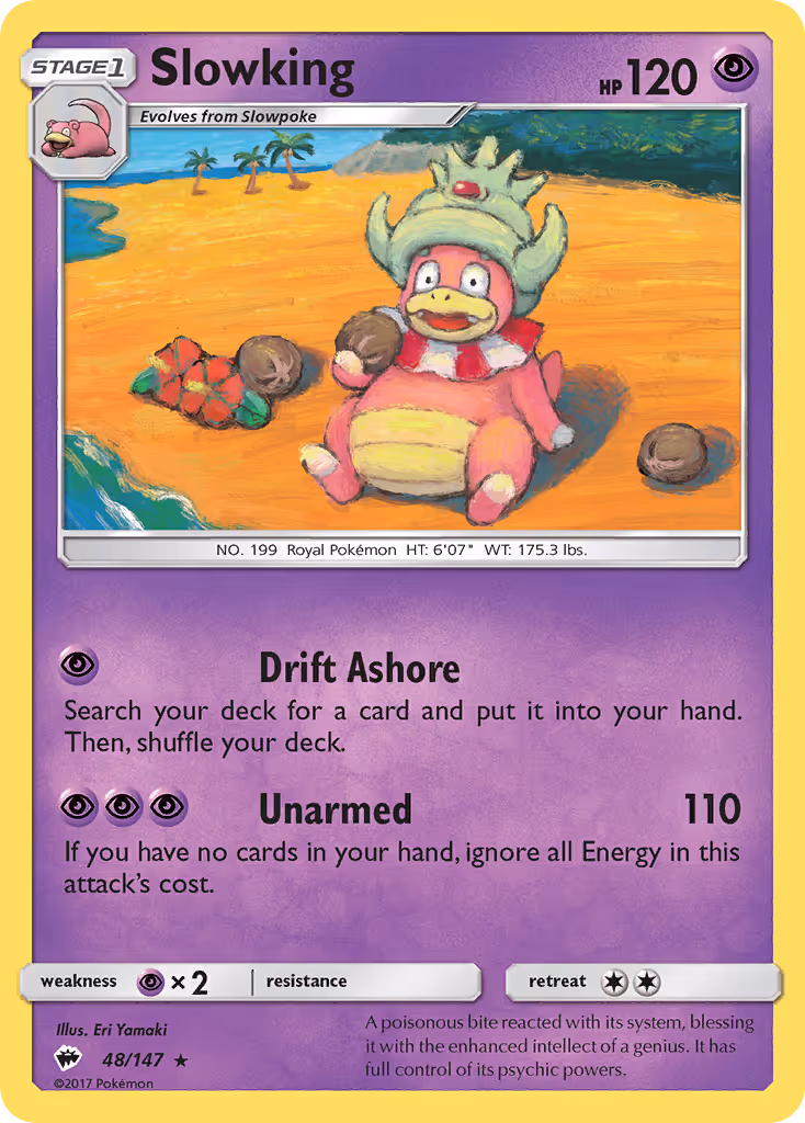 Slowking 48/147 Pokemon card