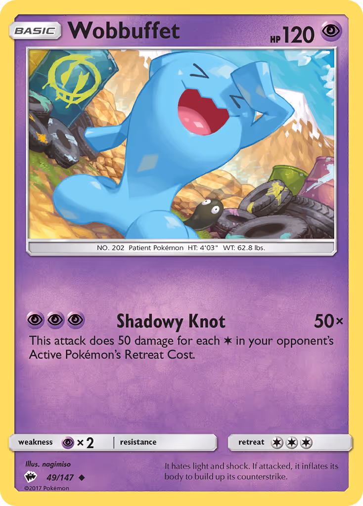 Wobbuffet 49/147 Pokemon card