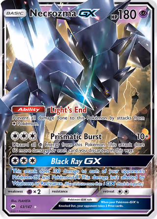 Necrozma GX 63/147 Pokemon card