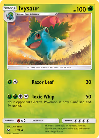 Ivysaur 2/73 Pokemon card