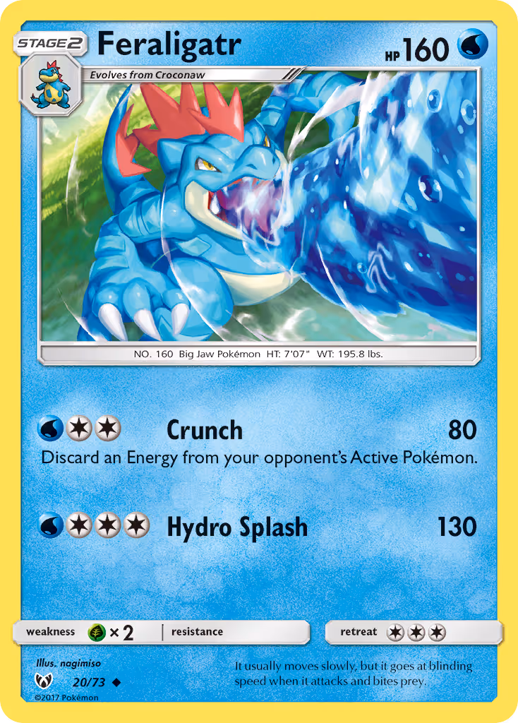 Feraligatr 20/73 Pokemon card