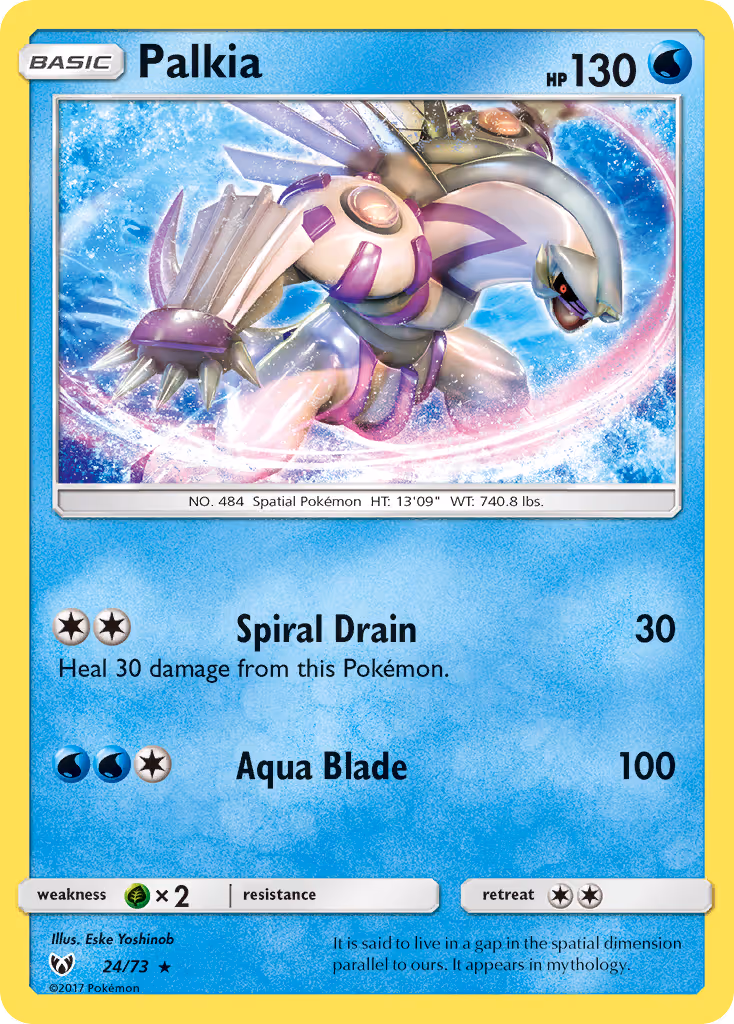 Palkia 24/73 Pokemon card