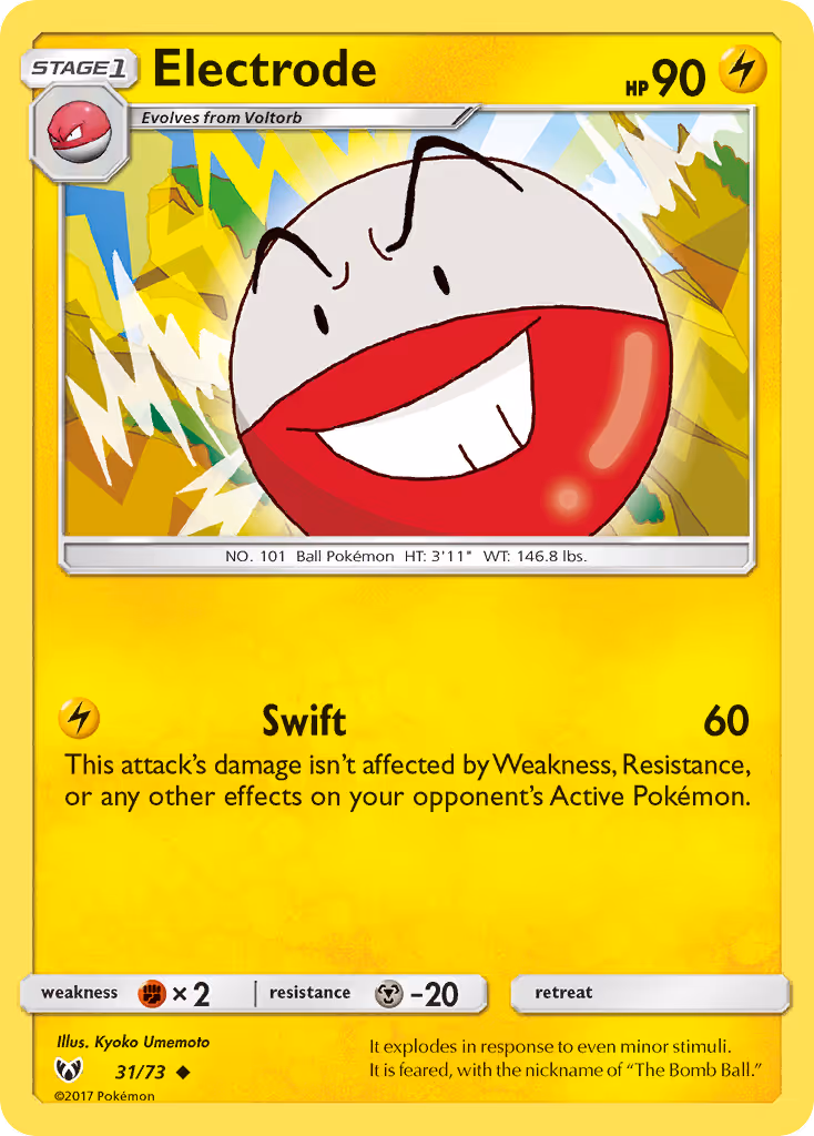 Electrode 31/73 Pokemon card