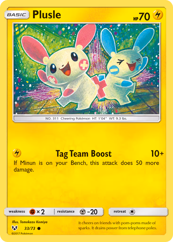 Plusle 33/73 Pokemon card