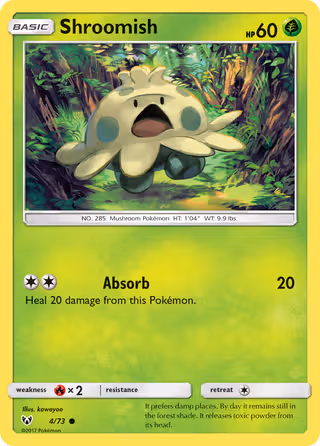 Shroomish 4/73 Pokemon card