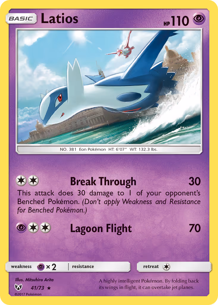 Latios 41/73 Pokemon card