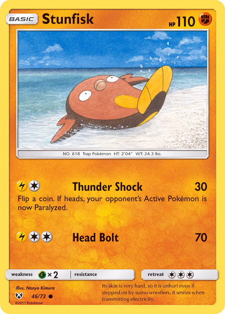 Stunfisk 46/73 Pokemon card