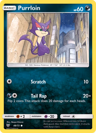 Purrloin 48/73 Pokemon card