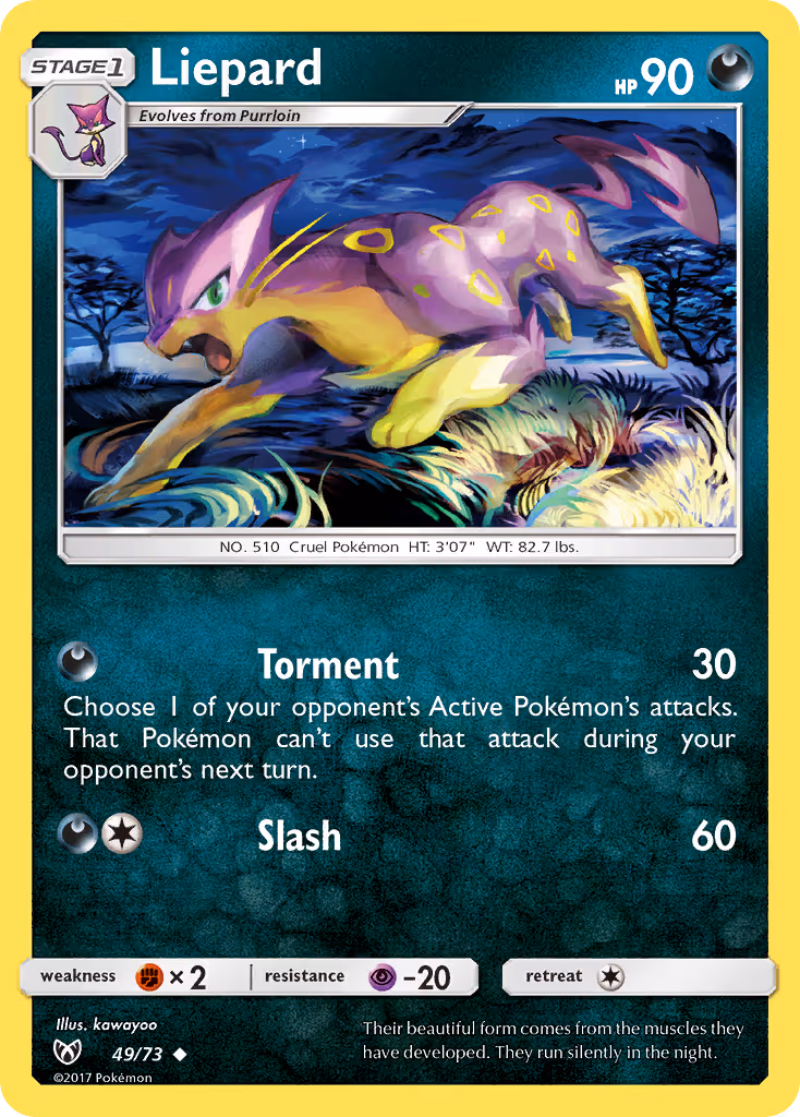 Liepard 49/73 Pokemon card