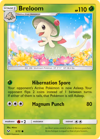 Breloom 5/73 Pokemon card