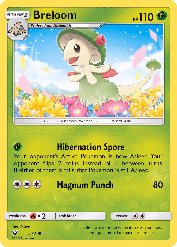Breloom 5/73 Pokemon card