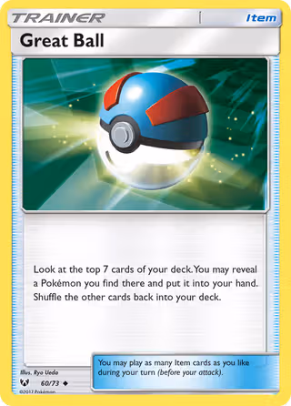 Great Ball 60/73 Pokemon card