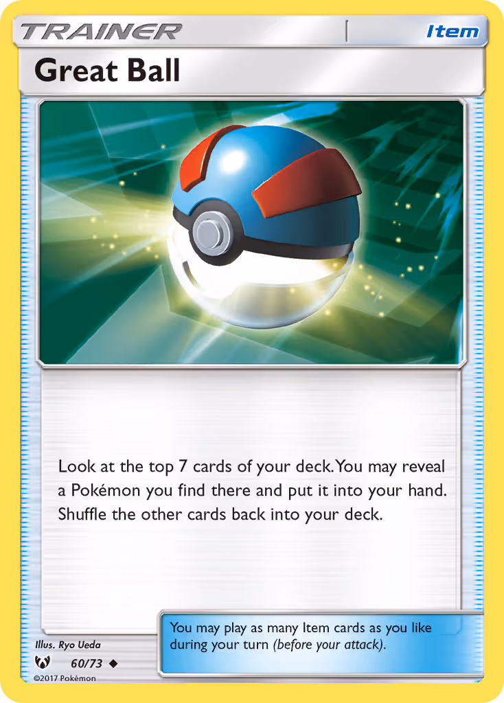 Great Ball 60/73 Pokemon card