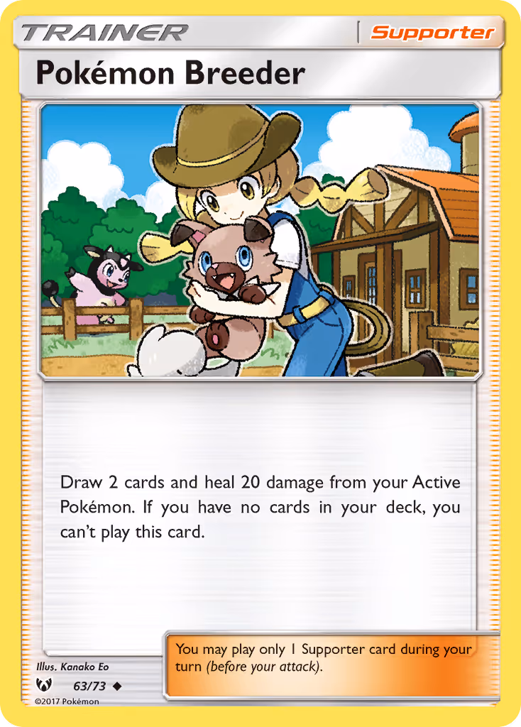 Pokémon Breeder 63/73 Pokemon card
