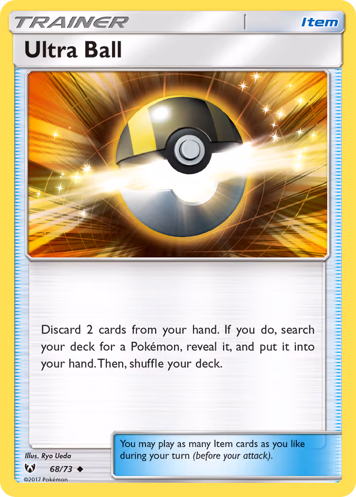 Ultra Ball 68/73 Pokemon card