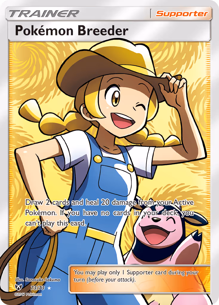 Pokémon Breeder 73/73 Pokemon card