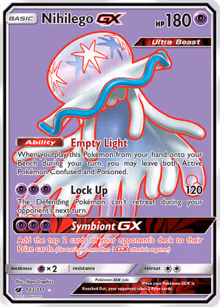 Nihilego GX 103/111 Pokemon card