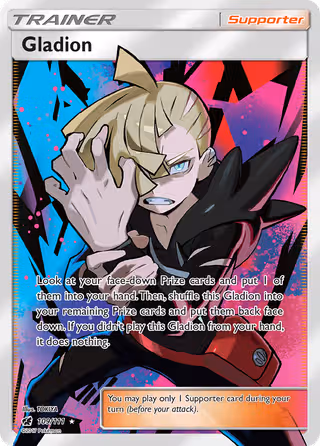 Gladion 109/111 Pokemon card