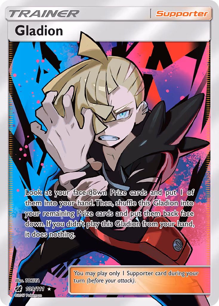 Gladion 109/111 Pokemon card